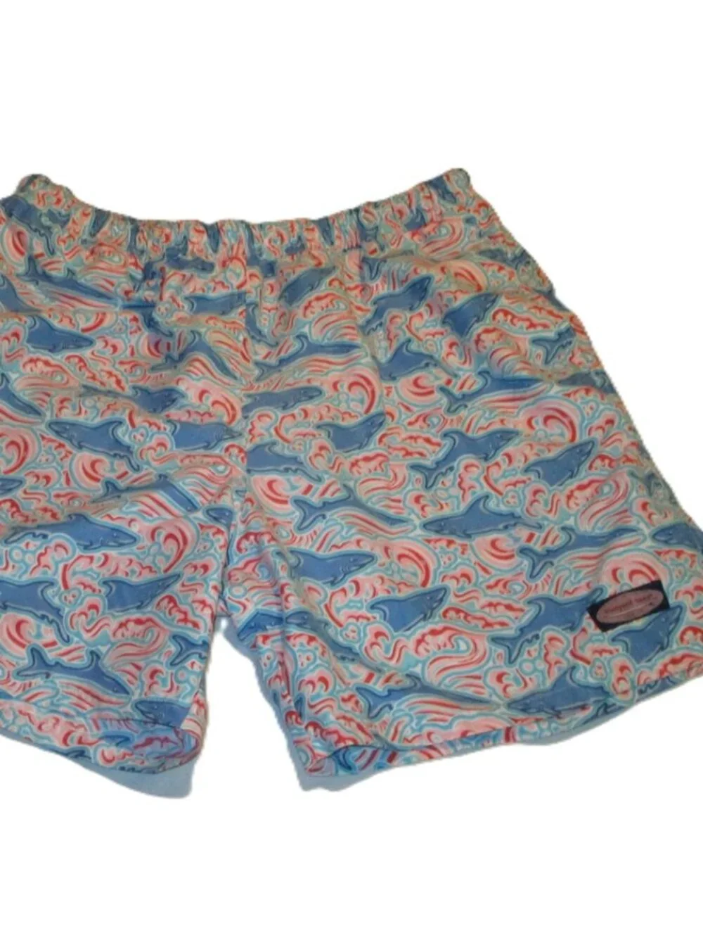 Vineyard Vines Mens Size XL All Over Shark Print Shorts Swim Trunks Lined